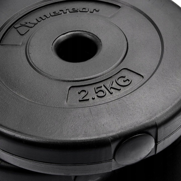 Hantle regulowane zestaw hantli bitumiczne stalowy gryf Meteor 2x 12,5 kg