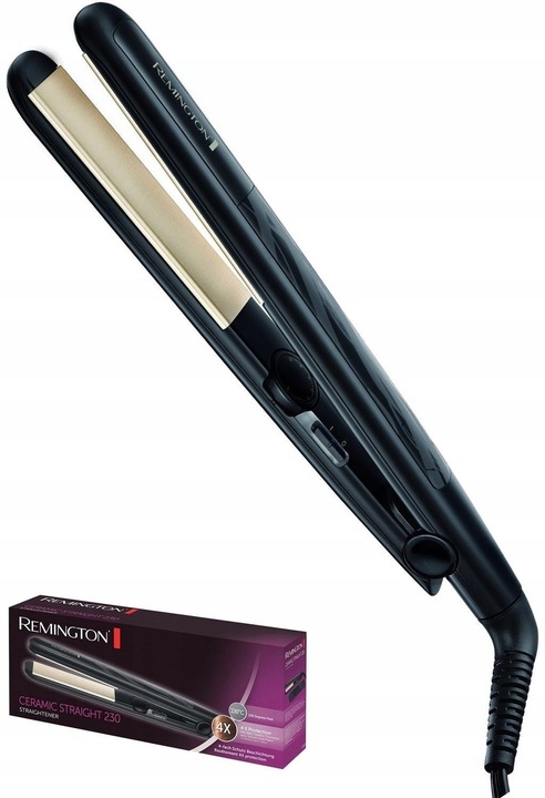 Ceramiczna PROSTOWNICA do Włosów z Powłoką REMINGTON Regulacja TEMP