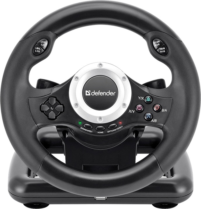 Kierownica do PC, PS4, XBOX ONE, XBOX Series X/S, NITENDO Wibracje Pedały