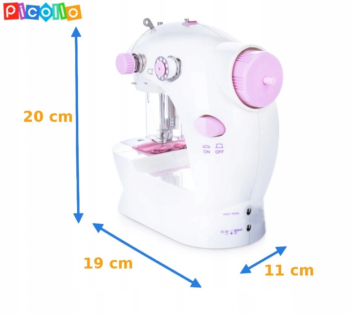 MASZYNA DO SZYCIA DLA DZIECI + AKCESORIA PICOLLO