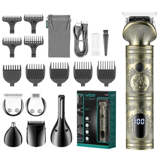 TRYMER GOLARKA ZESTAW DO BRODY WŁOSÓW GOLENIA 6W1