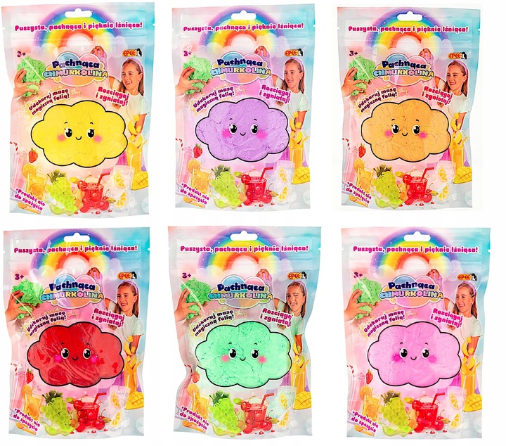 NOWA PACHNĄCA CHMURKOLINA Z MAGICZNĄ FOLIĄ EPEE RÓŻOWA SHAKE TRUSKAWKOWY