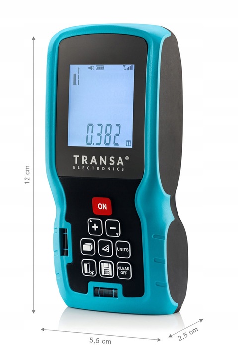 Dalmierz laserowy 100M Cyfrowy miernik odległości LCD Transa