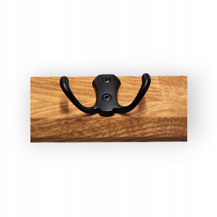 WIESZAK ŚCIENNY WISZACY LOFT DĄB 60CM 10 UCHWYTÓW NA UBRANIA DO