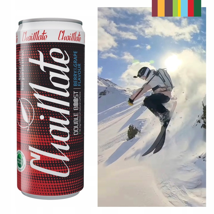 ChaiTea ChaiMate Berries Grapes 24 puszki 330ml napój yerba mate zgrzewka