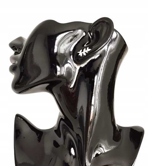 Komplet biżuterii SREBRNEJ listki z listkami srebro 925 pudełko na prezent