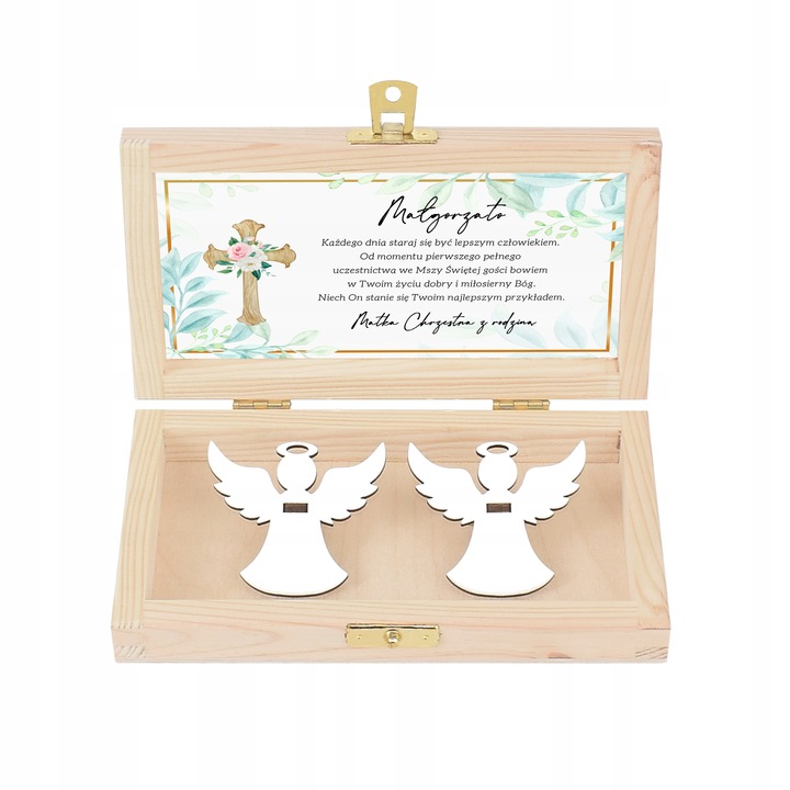 Pamiątka Pierwszej Komunii Świętej Prezent na Komunię Pudełko na pieniądze