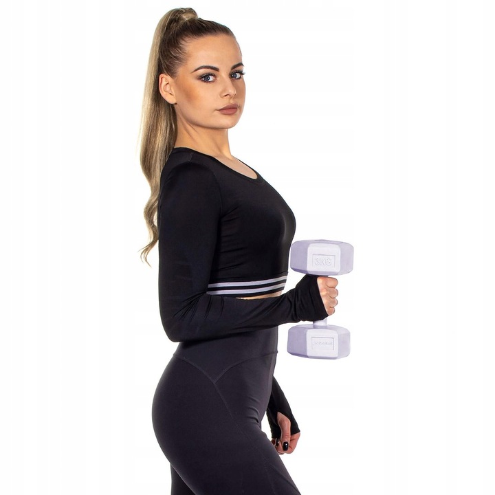 HANTLE 2x3kg ZESTAW CIĘŻARKI HANTELKI DO ĆWICZEŃ W DOMU HEKSAGONALNE