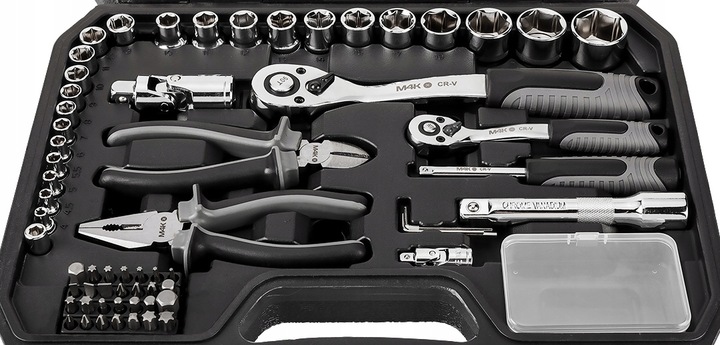 Zestaw Narzędzi NEO TOOLS M4K Garage, 90 el. Klucze Nasadowe Walizka