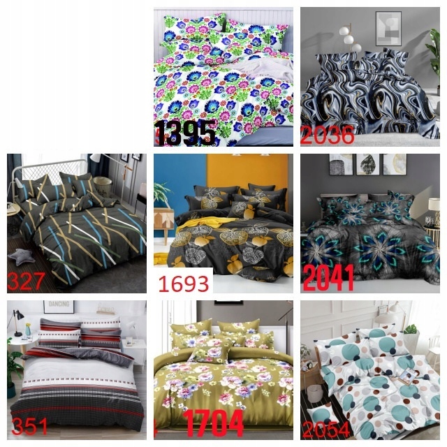 Pościel 160x200 Komplet Pościeli Zestaw +2x Poszewka 70x80 Dużo Wzorów