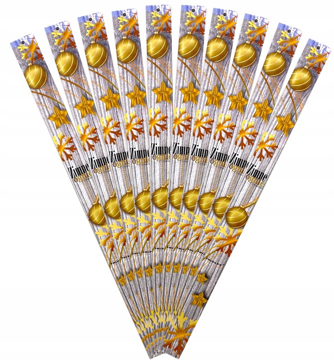 DŁUGIE ZIMNE OGNIE ŁADNE OPAKOWANIE Triplex 70 cm 100 sztuk