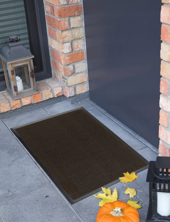 WYCIERACZKA POD DRZWI 60x90 WEJŚCIOWA ANTYPOŚLIZGOWA ZEWNĘTRZNA 3D SIATKA