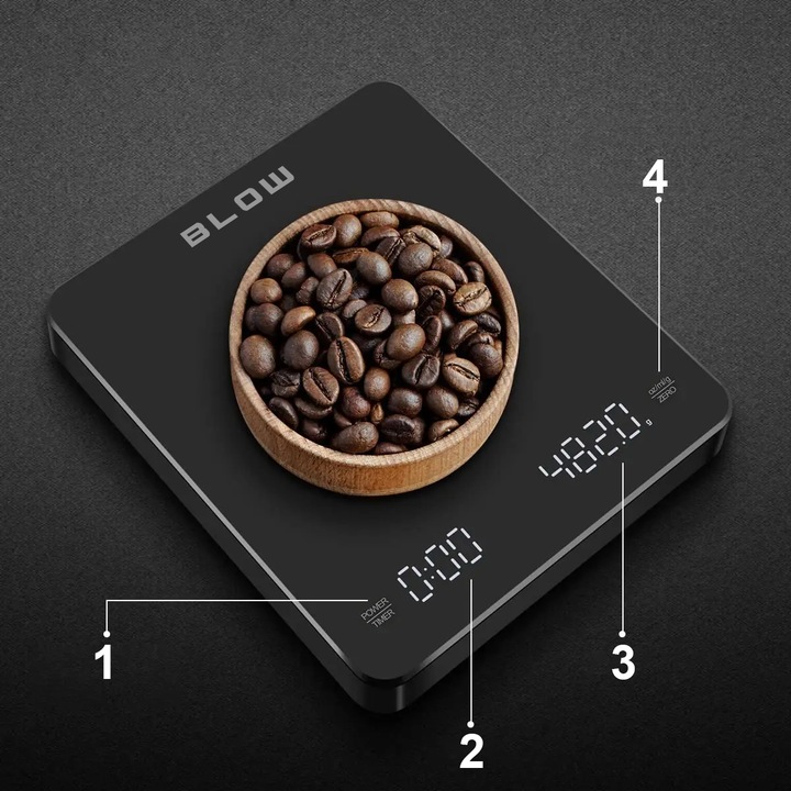 ELEKTRONICZNA WAGA KUCHENNA PRECYZYJNA 3000g - 0,1g TIMER USB +