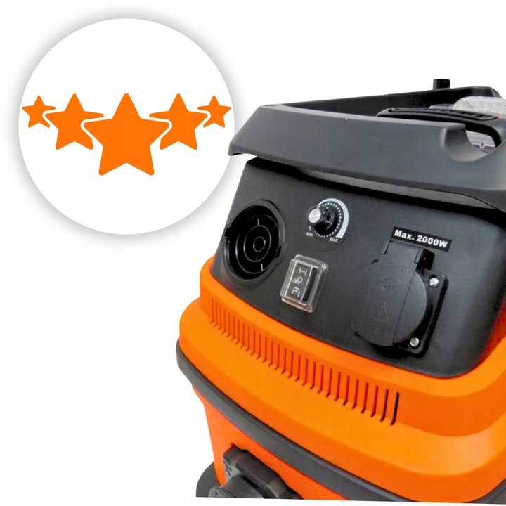 ODKURZACZ PRZEMYSŁOWY BEZWORKOWY Z OTRZĄSACZEM DO GIPSU MOKRO DUŻY