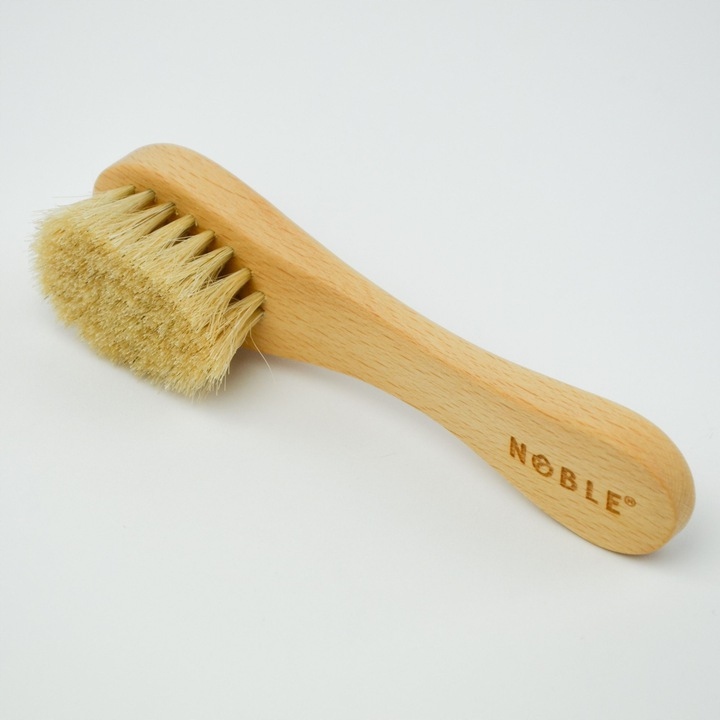 Szczotka naturalna z konia do masażu na sucho twarzy dekoltu biustu