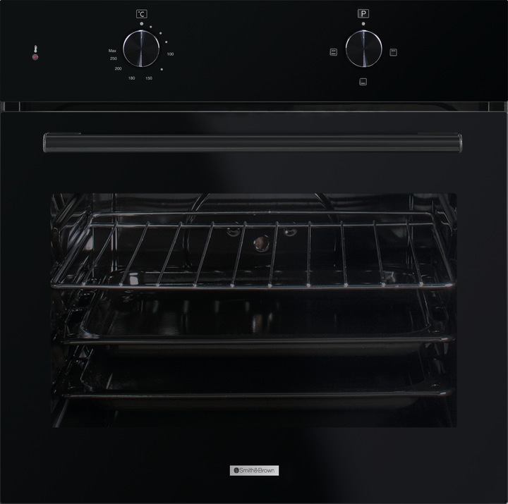 PIEKARNIK DO ZABUDOWY GŁĘBOKOŚĆ 50cm ELEKTRYCZNY 54L CZARNY 60cm