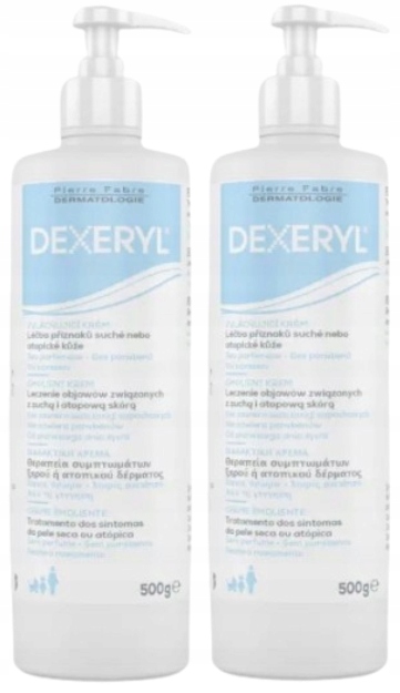 Dexeryl Krem Emolient do skóry suchej AZS 2x500 g