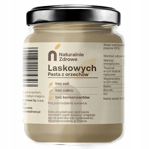 Pasta z Orzechów Laskowych Bez Dodatków Krem Orzechowy 500g