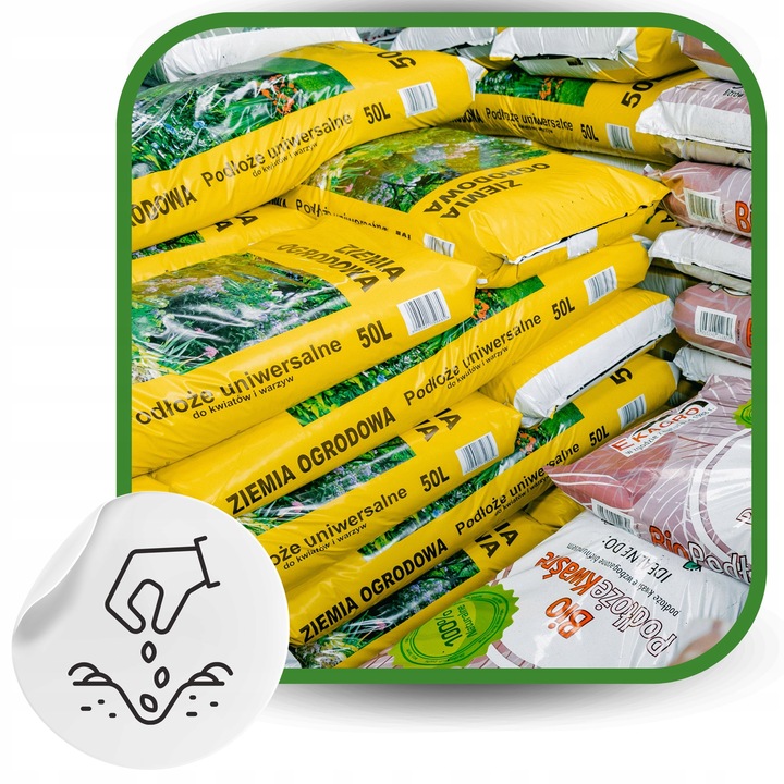 Ziemia Uniwersalna Ogrodowa 50 L Podłoże do kwiatów warzyw EKAGRO