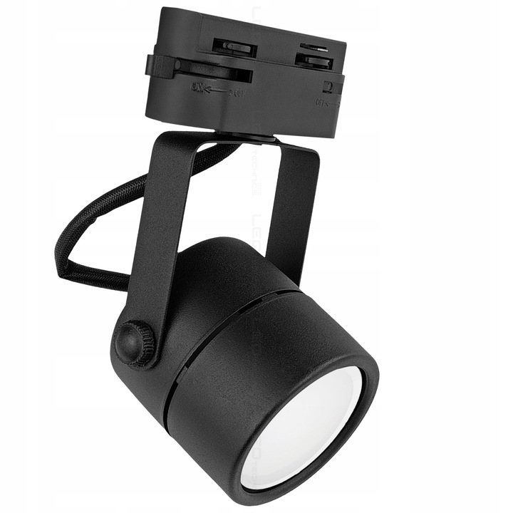 Zestaw 4x SPOT REFLEKTOR RUCHOMY CZARNY NA GU10 + SZYNOPRZEWÓD Szyna