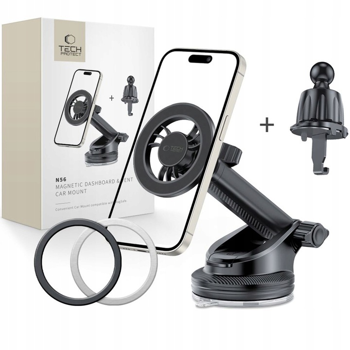 Uchwyt samochodowy do telefonu Tech-Protect na kratkę nawiewu do MagSafe