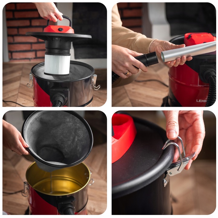 ODKURZACZ PRZEMYSŁOWY BEZWORKOWY SEPARATOR DO POPIOŁU KOMINKA GRUZU