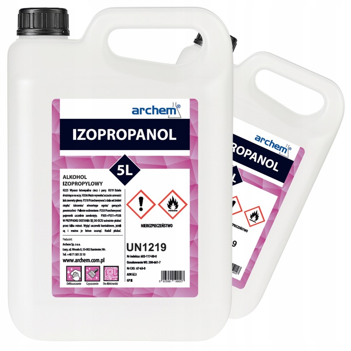 Alkohol Izopropylowy 99,9% IPA 10l (2x5l) Izopropanol