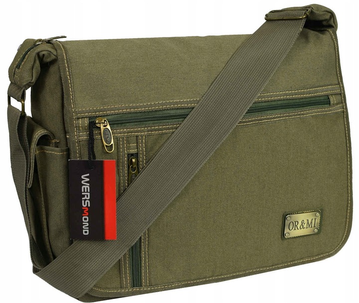 TORBA DAMSKA MĘSKA do pracy szkoły na ramię listonoszka