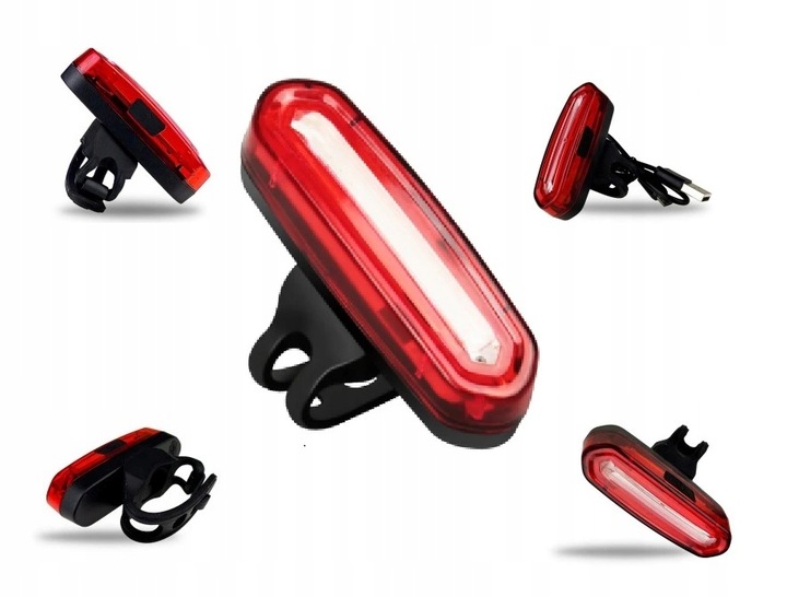 Zestaw LED oświetlenie Tył Przód na USB lampka rowerowa (E026)