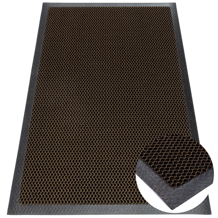 WYCIERACZKA POD DRZWI DO BUTÓW 50x80cm BRĄZ SIATKA 3D WEJŚCIOWA ZEWNĘTRZNA