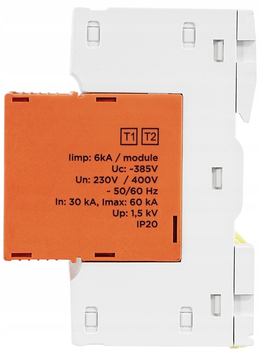 OGRANICZNIK OCHRONNIK PRZEPIĘĆ 3-FAZ B+C T1 T2 4P 6kA AC