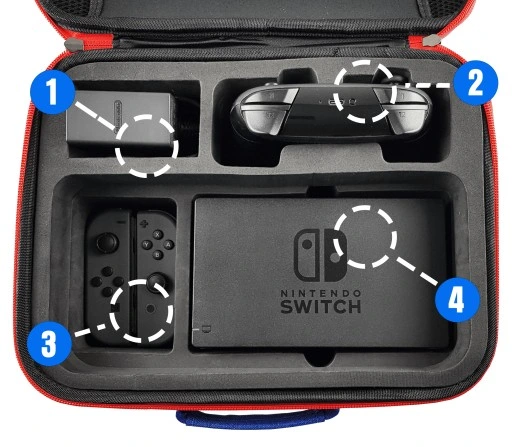 ETUI CASE WALIZKA MARIO KUFER TORBA DO NINTENDO SWITCH V1 V2 OLED 2 w 1