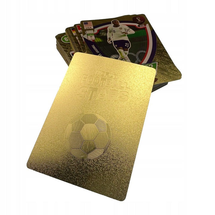 KARTY PIŁKARSKIE 2w1 110szt ZŁOTE + SREBRNE KARTY KOLEKCJONERSKIE 110 KART