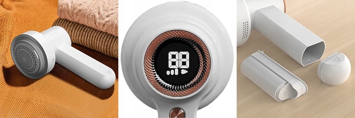 GOLARKA DO UBRAŃ AKUMULATOROWA MASZYNKA 3 TRYBY USB-C 2000mAh 4x 6