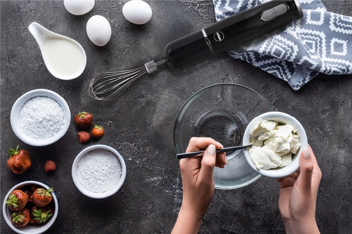 Blender wielofunkcyjny ręczny rozdrabniacz zestaw mikser czarny Eldom