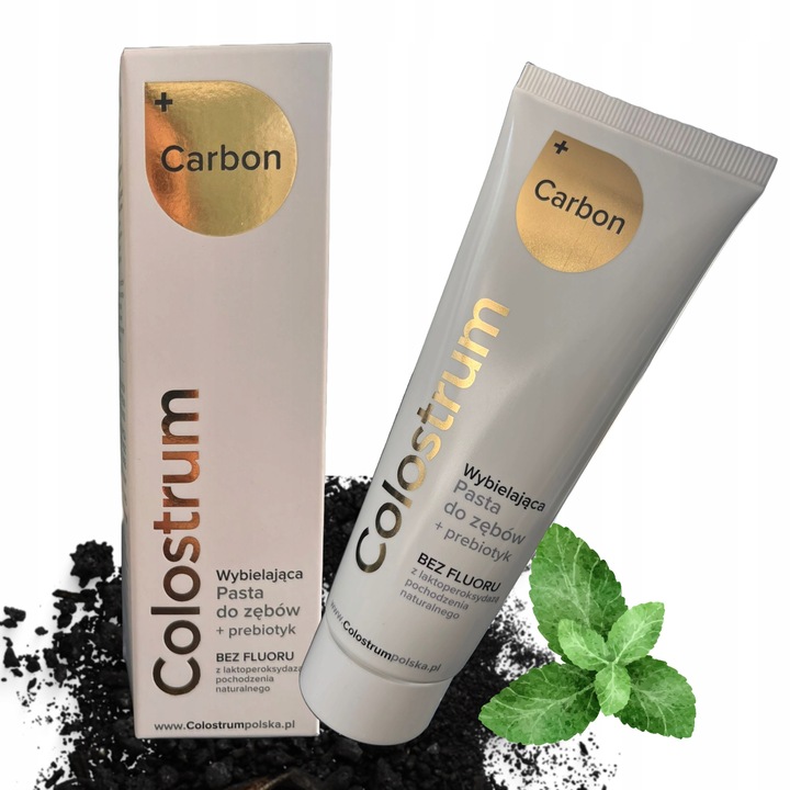 2x Colostrum dla Dzieci Junior PROBIOTYK i Colostrum CARBON pasta do zębów