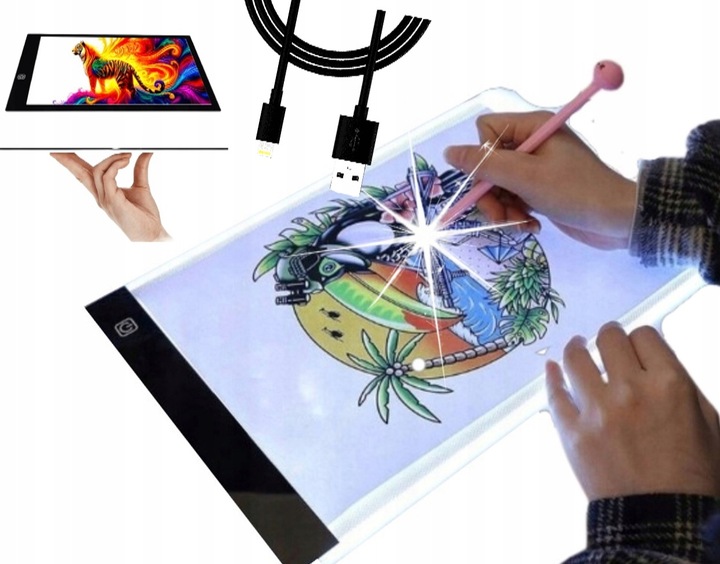 TABLET GRAFICZNY - ROZMIAR A4 - PREZENT POD CHOINKĘ - DESKA KREŚLARSKA