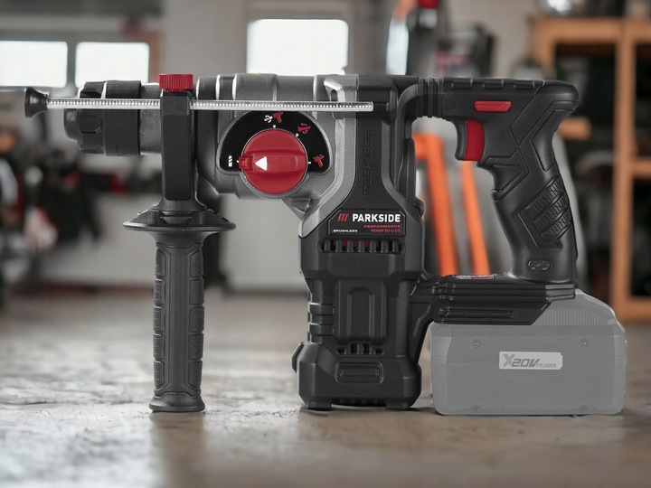 PARKSIDE PERFORMANCE Młotowiertarka Młot 20V PKHAP 20-Li C3 17 +