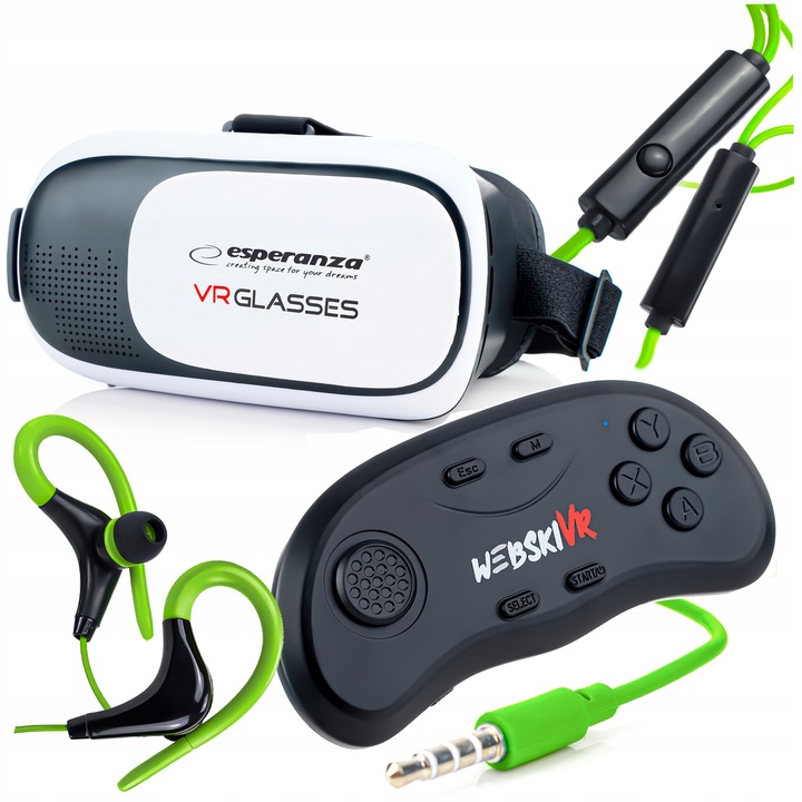 POMYSŁ NA PREZENT DLA 10 11 12 13 LATKA POD CHOINKĘ GOGLE VR 360 3D + PAD