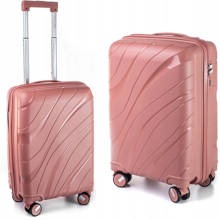 MAŁA WALIZKA PODRÓŻNA L NIEZNISZCZALNA POLIPROPYLEN RGL BAGAŻ PODRĘCZNY