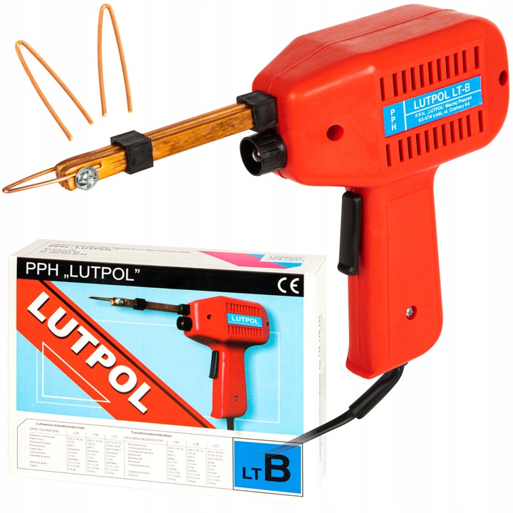LUTOWNICA TRANSFORMATOROWA LUTPOL LT-B 100W 480C PISTOLET GROTY MOCNA
