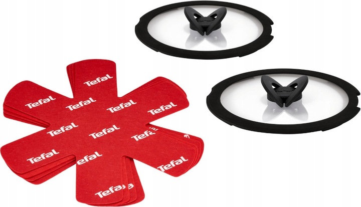 Szklane pokrywki TEFAL Ingenio 24/28 cm separatory