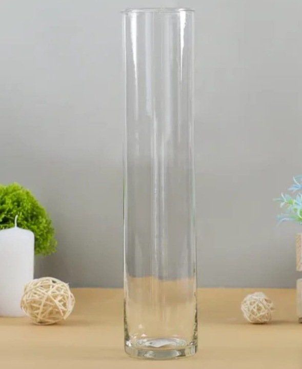 Wazon Szklany Cylinder Tuba h50 d10