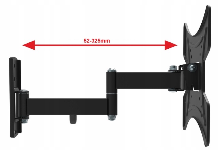UCHWYT do TELEWIZORA 22 24 32 39 40 42 cale Wieszak TV OBROTOWY Extra Mocny