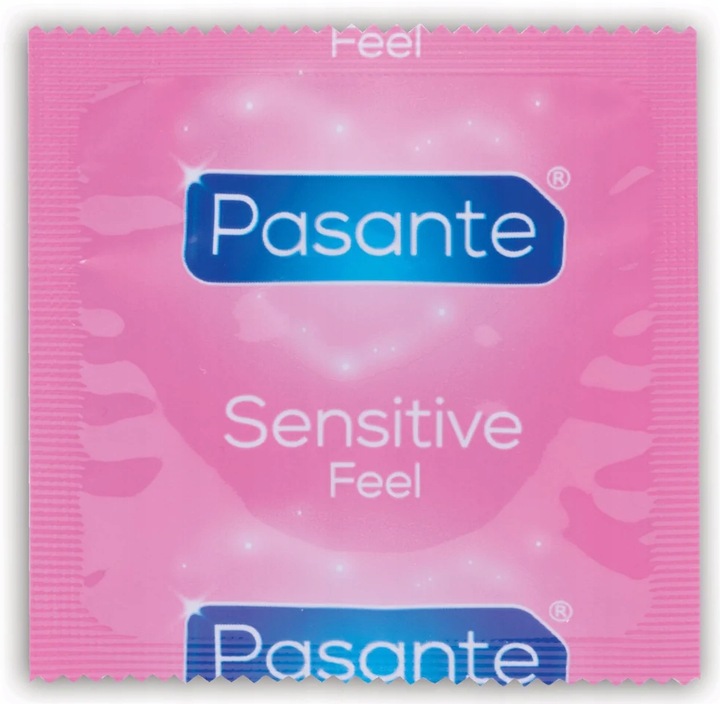 50 sztuk PREZERWATYWY PASANTE - MIX - 5 RODZAJÓW SENSITIVE EXTRA RIBS&DOTS