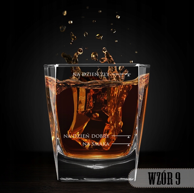 SZKLANKA DO WHISKY 300 ml z grawerem PREZENT URODZINY Dla Chłopaka