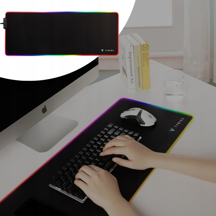 PODKŁADKA GAMINGOWA POD MYSZKE KLAWIATURE 80x30cm DLA GRACZY NA PREZENT