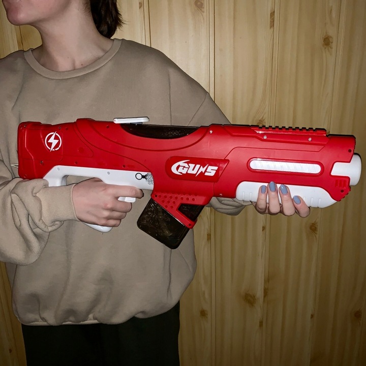 ELEKTRYCZNY DUŻY PISTOLET NA WODĘ MIOTACZ AUTOMATYCZNY WYRZUTNIA WODNA