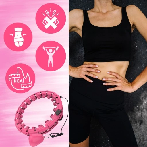 SMART HULA HOP Z OBCIĄŻENIEM ODCHUDZAJĄCE Z WYPUSTKAMI OBCIĄŻNIKIEM