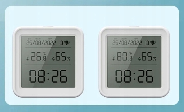 TUYA WIFI CZUJNIK TEMPERATURY I WILGOTNOŚCI LCD SMART HIGOMETR